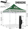 ABLEM8CANOPY Lawnmasters Tackle 10x10 Custom Logo Canopy Tent - ablem8canopy