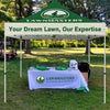 ABLEM8CANOPY Lawnmasters Tackle 10x10 Custom Logo Canopy Tent - ablem8canopy