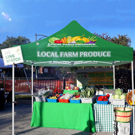 ABLEM8CANOPY Local Farm Produce 10x10 Pop Up Sun Canopy Tent - ablem8canopy
