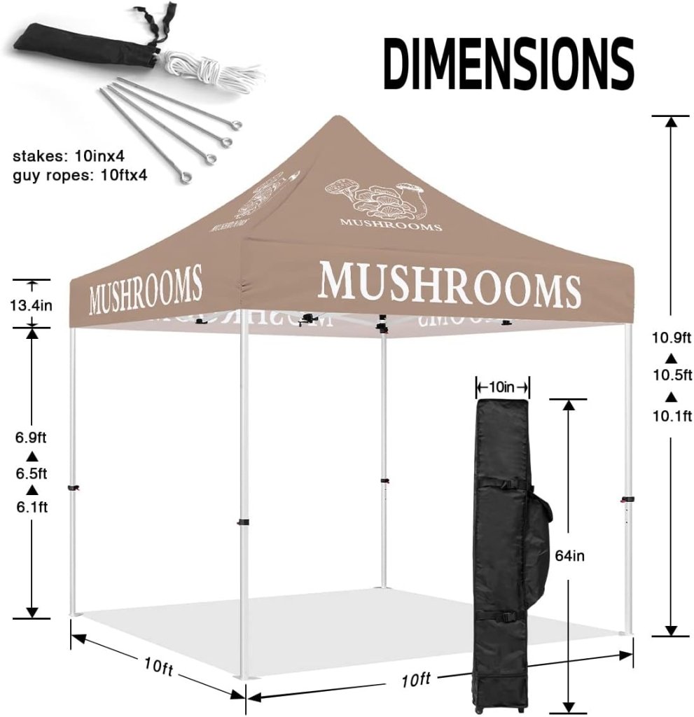 best rated canopy tents Mushroom Concession 10x10 Best Rated Canopy Tents 1 full wall