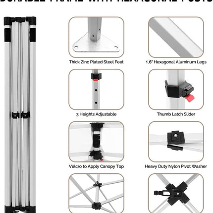 ABLEM8CANOPY Mushroom Concession 10x10 Best Rated Canopy Tents - ablem8canopy