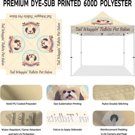 ABLEM8CANOPY Pet Salon 10x10 Best Canopy Tent with Sides - ablem8canopy