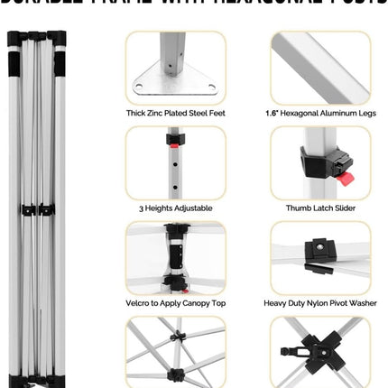 ABLEM8CANOPY Pet Salon 10x10 Best Canopy Tent with Sides - ablem8canopy