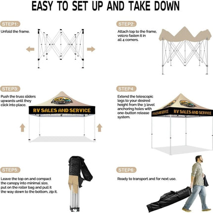 ABLEM8CANOPY RV SERVICE 10x10 Canopy Tent - ablem8canopy