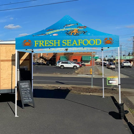 ABLEM8CANOPY Seafood 10x10 Pop Up Tents and Canopies - ablem8canopy