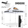 ABLEM8CANOPY Sourdough Bread 10x10 Pop Up Shade Canopy Tent - ablem8canopy