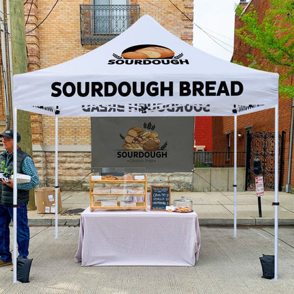 ABLEM8CANOPY Sourdough Bread 10x10 Pop Up Shade Canopy Tent - ablem8canopy