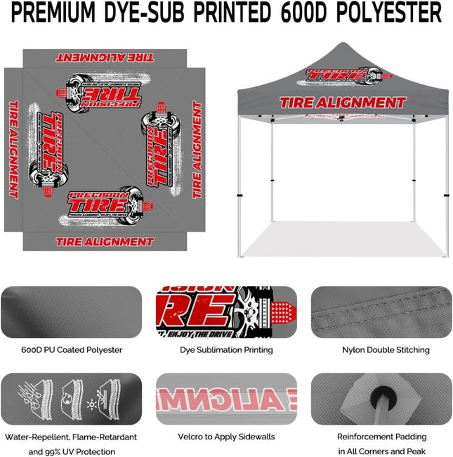 ABLEM8CANOPY TIRE ALIGNMENT 10x10 Outdoor Canopy Tent - ablem8canopy