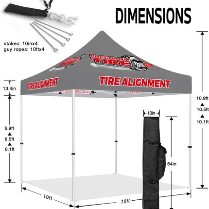 ABLEM8CANOPY TIRE ALIGNMENT 10x10 Outdoor Canopy Tent - ablem8canopy