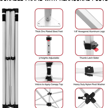 ABLEM8CANOPY TIRE ALIGNMENT 10x10 Outdoor Canopy Tent - ablem8canopy