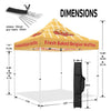 ABLEM8CANOPY Waffle 10x10 Pop Up Canopy Tent With Sides - ablem8canopy