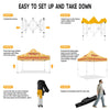 ABLEM8CANOPY Waffle 10x10 Pop Up Canopy Tent With Sides - ablem8canopy