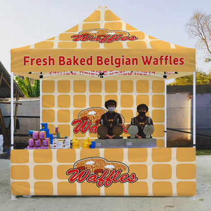 ABLEM8CANOPY Waffle 10x10 Pop Up Canopy Tent With Sides - ablem8canopy
