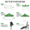 Branded Tent Canopy - ABLEM8CANOPY Pickles 10x10 Easy Pop Up Canopy Tent - ablem8canopy