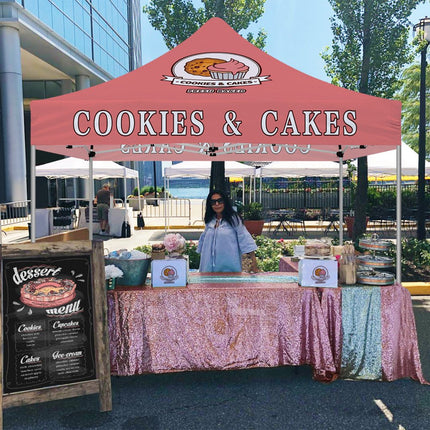 Camping Food Tent - 10 Canopy Tent for Cookies & Cakes - ablem8canopy