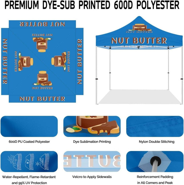 Canopy Tents 10x10 - ABLEM8CANOPY Nut Butter 10x10 Pop Up Canopy Tent - ablem8canopy