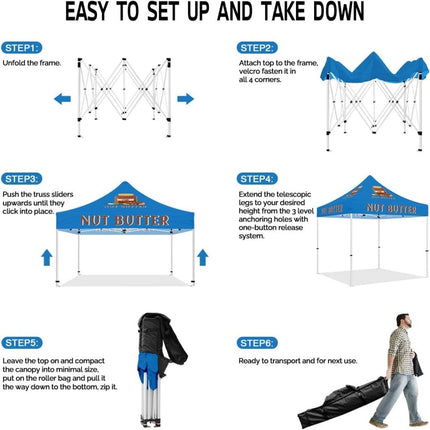 Canopy Tents 10x10 - ABLEM8CANOPY Nut Butter 10x10 Pop Up Canopy Tent - ablem8canopy