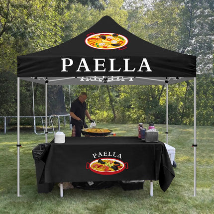 Canopy with Tent Attached - ABLEM8CANOPY Paella 10x10 Pop Up Waterproof Canopy Tent - ablem8canopy