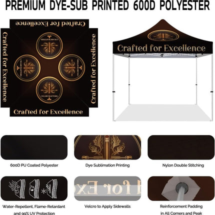 Cigar Tent - Crafted for Excellence Commercial Canopy Tent 10x10 - ablem8canopy