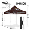 Coffee Canopy - 10x10 Pop Up Tents and Canopies for Coffee and Food Outdoor Catering - ablem8canopy