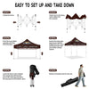Coffee Canopy - 10x10 Pop Up Tents and Canopies for Coffee and Food Outdoor Catering - ablem8canopy
