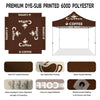 Coffee Canopy - ABLEM8CANOPY Coffee 10x10 Pop Up Canopy Tent - ablem8canopy