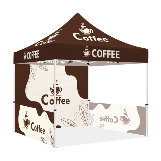Coffee Canopy - ABLEM8CANOPY Coffee 10x10 Pop Up Canopy Tent - ablem8canopy