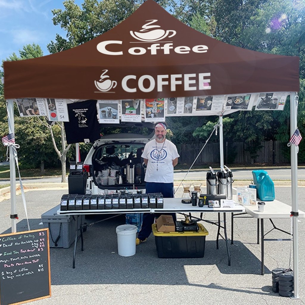 tent coffee Coffee Canopy-Coffee 10x10 Pop Up Canopy Tent