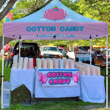 Cotton Candy Tent - Cotton Candy 10x10 Pop Up Canopy and Tent - ablem8canopy