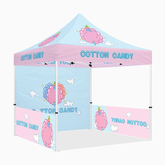 Cotton Candy Tent - Cotton Candy 10x10 Pop Up Canopy and Tent - ablem8canopy