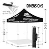 Craft Beer Tent - Craft Distillery 10x10 Pop Up Canopy Tent - ablem8canopy