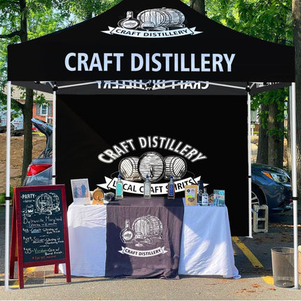 Craft Beer Tent - Craft Distillery 10x10 Pop Up Canopy Tent - ablem8canopy