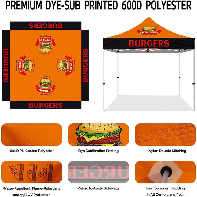 Custom 10x10 Canopy + 3 Full Walls - ablem8canopy