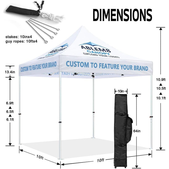 Custom 10x10 Canopy + Back Wall - ablem8canopy