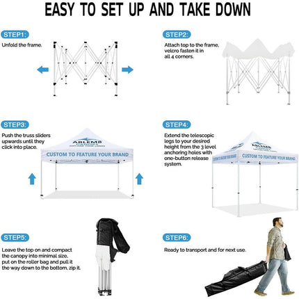 Custom 10x10 Canopy + Back Wall - ablem8canopy
