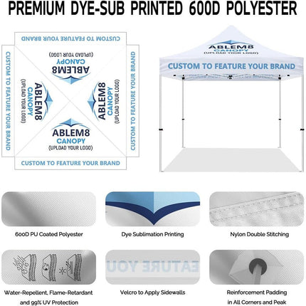Custom 10x10 Canopy + Back Wall - ablem8canopy