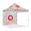 Custom 10x10 Canopy Tent with Company Logo for Tie - Dye Clothing - ablem8canopy