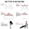 Custom 10x10 Canopy Tent with Company Logo for Tie - Dye Clothing - ablem8canopy