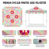 Custom 10x10 Canopy Tent with Company Logo for Tie - Dye Clothing - ablem8canopy