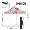 Custom 10x10 Canopy Tent with Company Logo for Tie - Dye Clothing - ablem8canopy