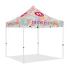 Custom 10x10 Canopy Tent with Company Logo for Tie - Dye Clothing - ablem8canopy