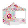 Custom 10x10 Canopy Tent with Company Logo for Tie - Dye Clothing - ablem8canopy