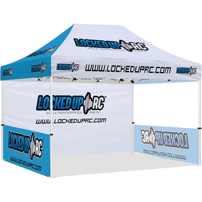 Custom 10x15 Canopy + Back Wall + 2 Half Side Walls - ablem8canopy