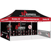 Custom 10x20 Canopy + Back Wall + 2 Half Side Walls - ablem8canopy