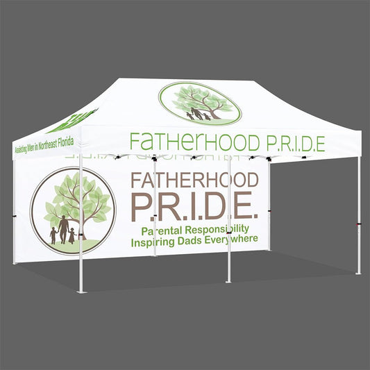 Custom 10x20 Canopy + Back Wall - ablem8canopy