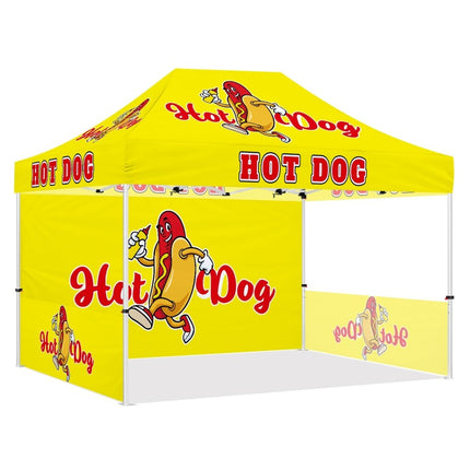 Custom Pop up Canopy 10x15 Full Back Wall（Single/Double Sided） - ablem8canopy