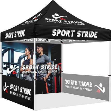 Exercise Tent - SPORT STRIDE 10x10 Custom Printed Canopy Tents - ablem8canopy
