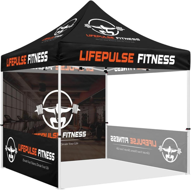 Fitness Tent - LIFEPULSE FITNESS 10 x 10 Canopy Tent with Side Walls - ablem8canopy