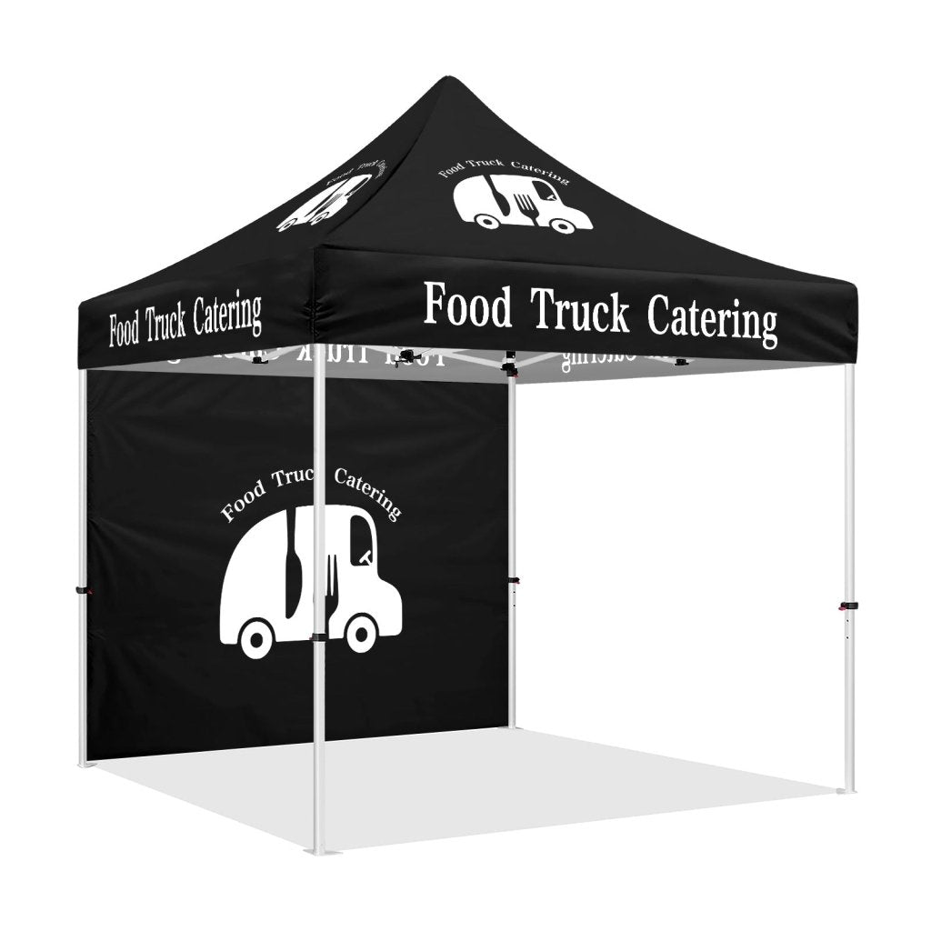 10x10 Food Truck Catering Canopy Pop Up Tent-ablem8canopy 1 full wall