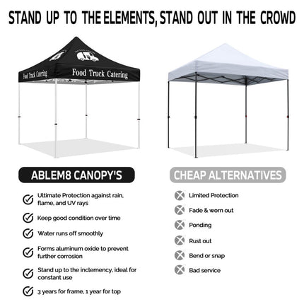 Food Booth Tent - ABLEM8CANOPY 10x10 Food Truck Catering Canopy Pop Up Tent - ablem8canopy